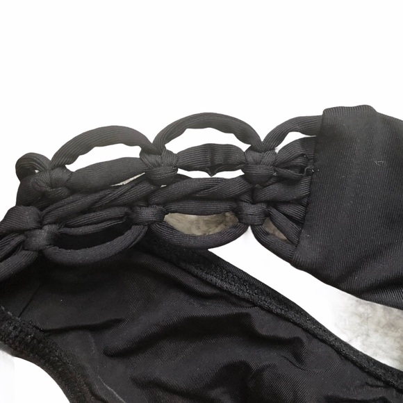 NWT BCBGMaxAzria sexy black bikini top & bottoms S - Picture 11 of 14